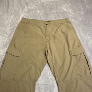 Carhartt Force Relaxed Fit Ripstop Cargo Work Pants Sz 42x32 Tan 101148-257 READ